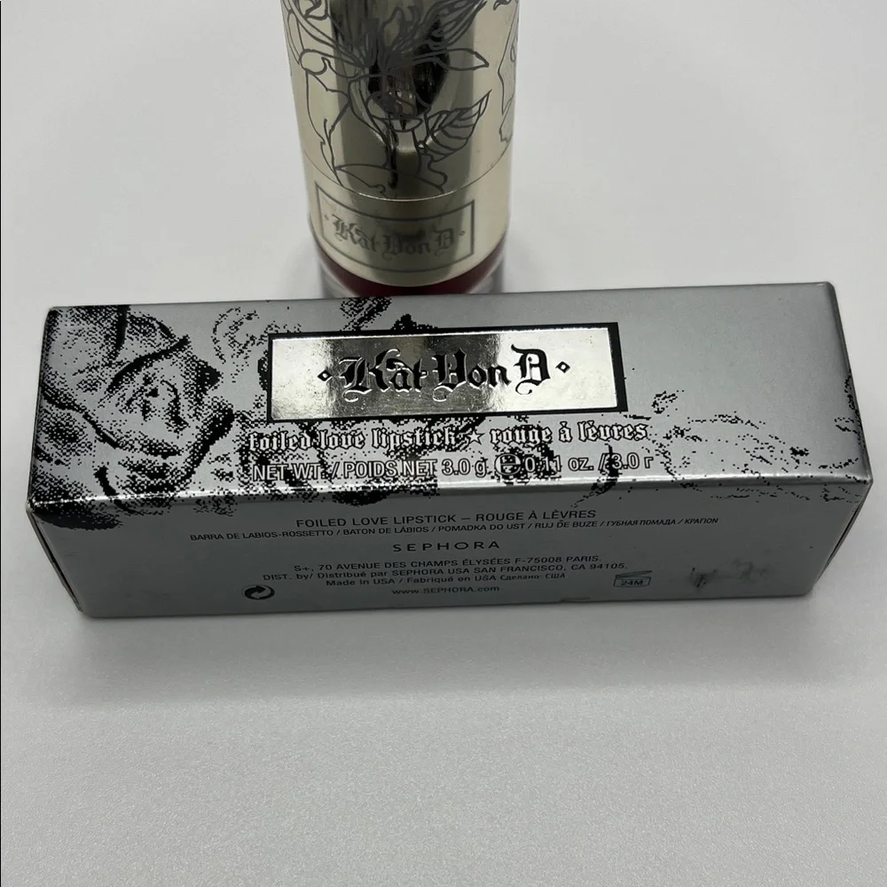 Kat Von D Foiled Love Lipstick Color “FTW” NIB - Picture 6 of 13
